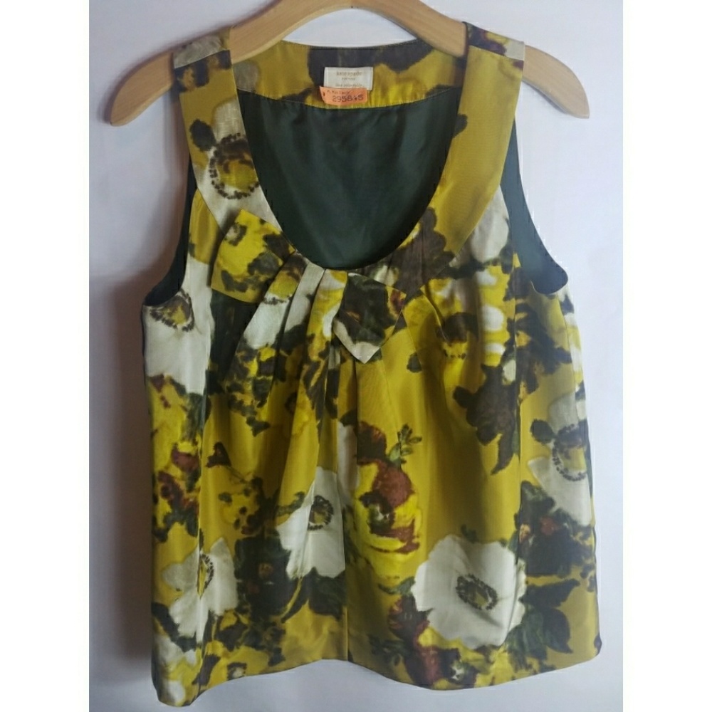 Kate Spade Floral sleeveless top